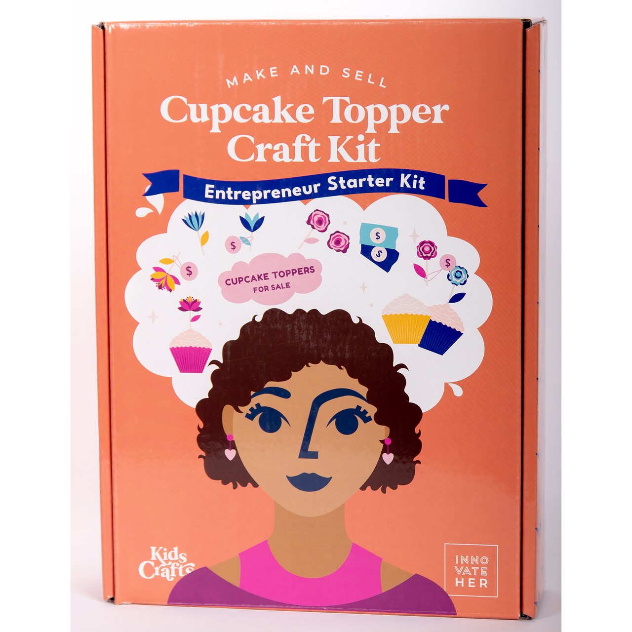 DIY Make & Sell Cupcake Topper Craft Kit Business - Entrepreneur Starter Kit, Kids Girls Tweens, Ages 7+